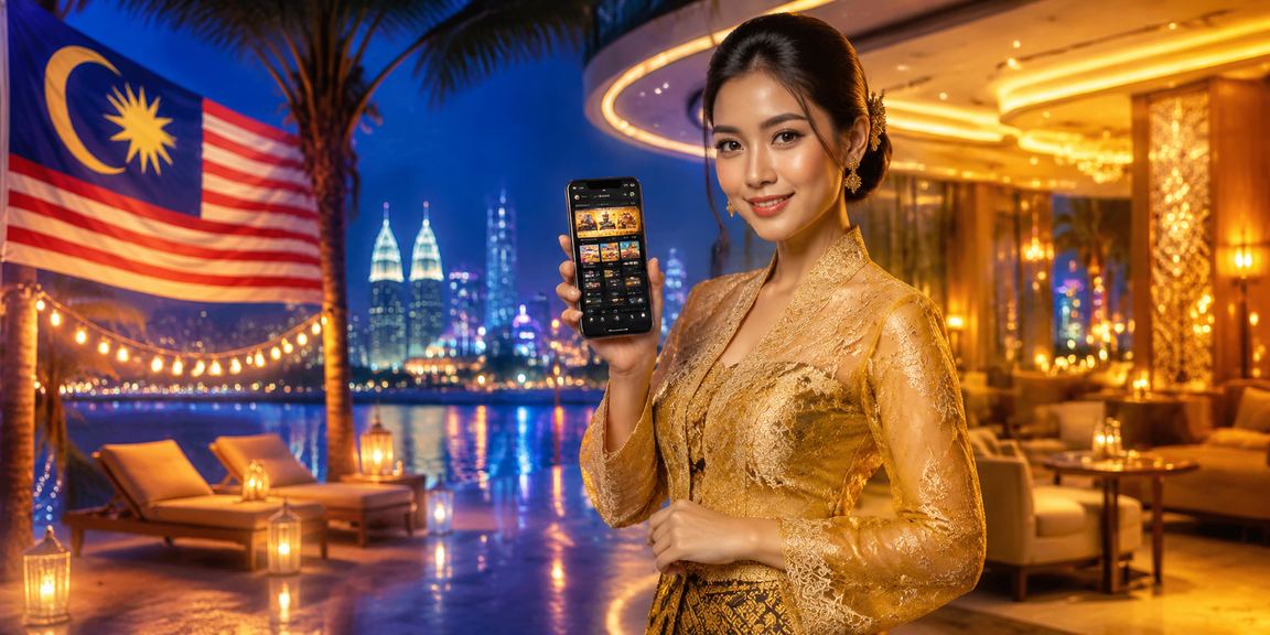 Pengguna wanita Selangor membuat deposit dan bermain slot melalui telefon pintar